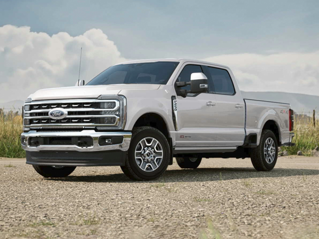 Front profile view of a white 2024 Ford F-250 | Ford dealer in Suitland, MD | Banister Ford of Marlow Heights