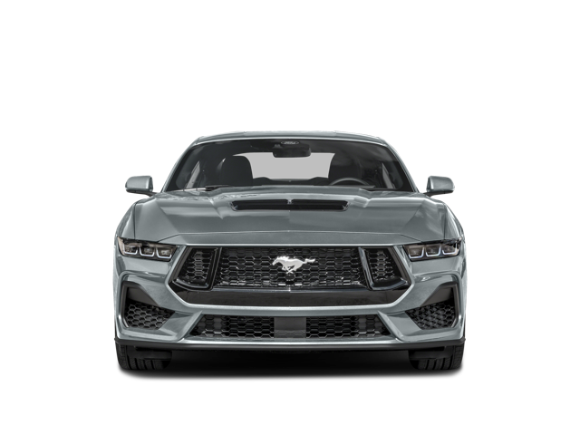 Front view of a silver 2024 Ford Mustang | Ford dealer in Suitland, MD | Banister Ford of Marlow Heights