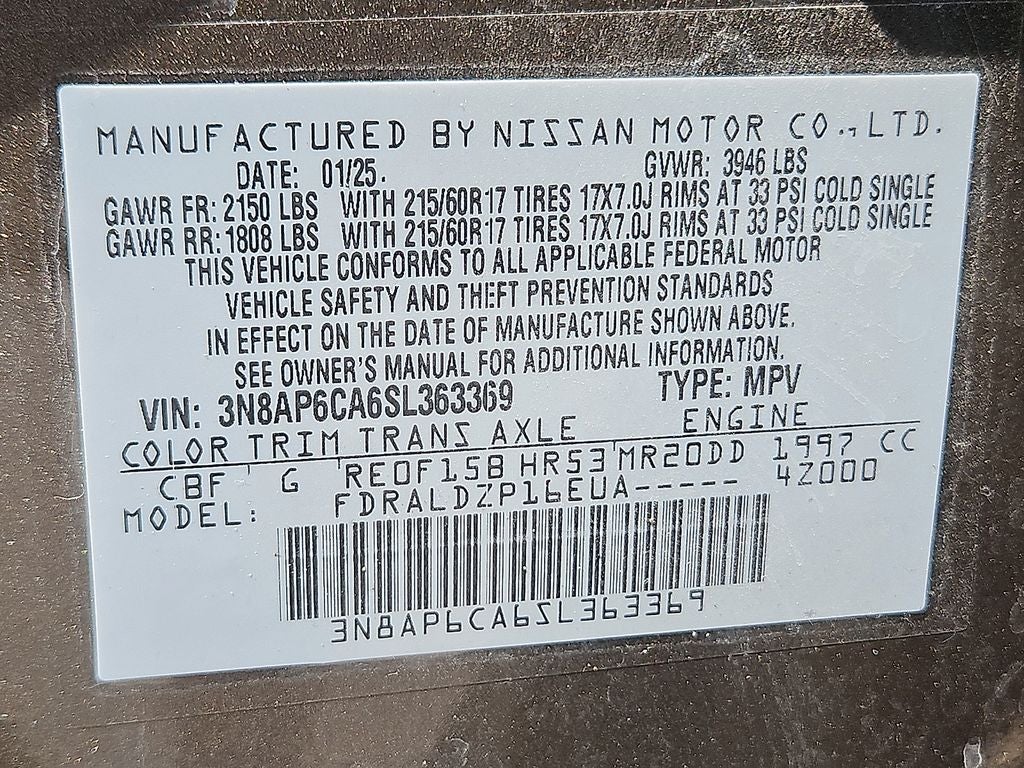 2025 Nissan Kicks SV