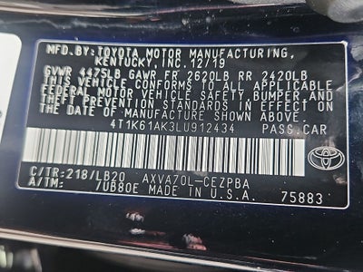 2020 Toyota Camry XSE