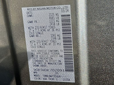 2024 Nissan Rogue S