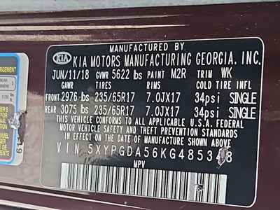 2019 Kia Sorento LX V6