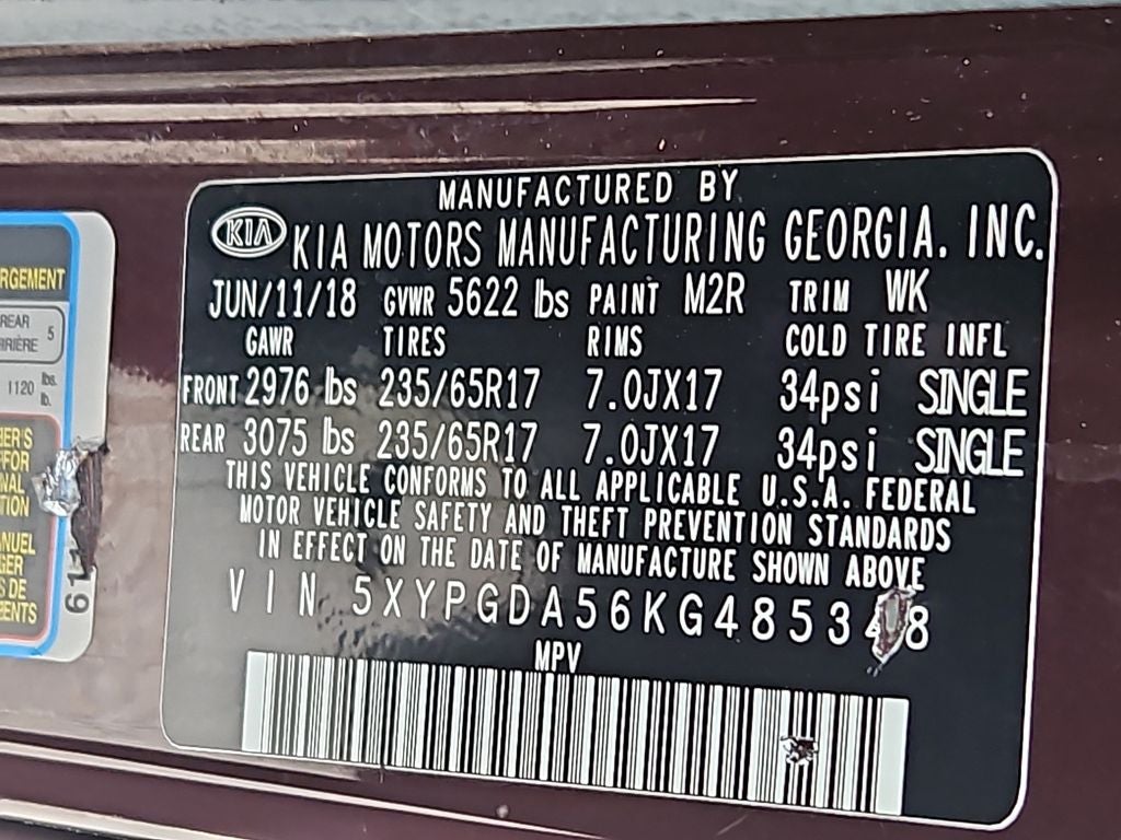 2019 Kia Sorento LX V6