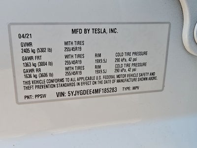 2021 Tesla Model Y Long Range