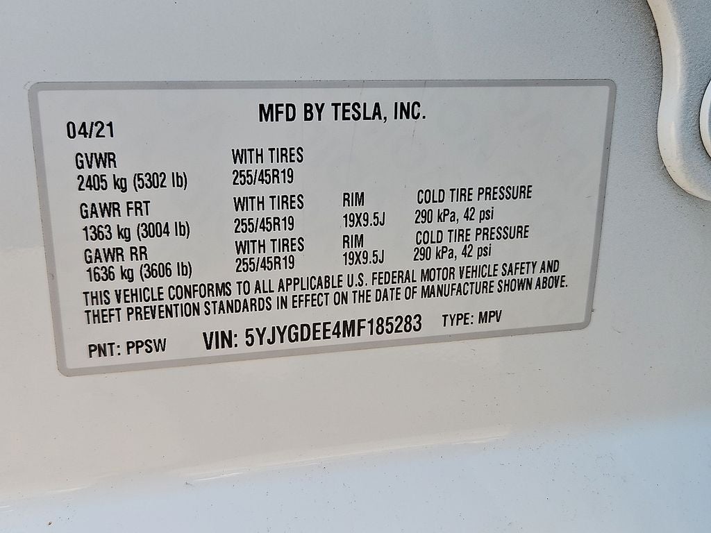 2021 Tesla Model Y Long Range