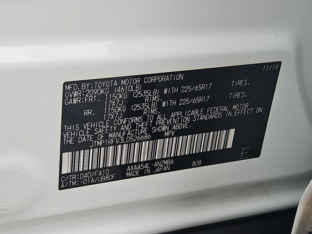 2020 Toyota RAV4 XLE