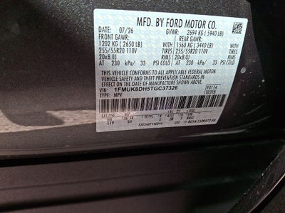 2026 Ford Explorer Active w/200A Pkg