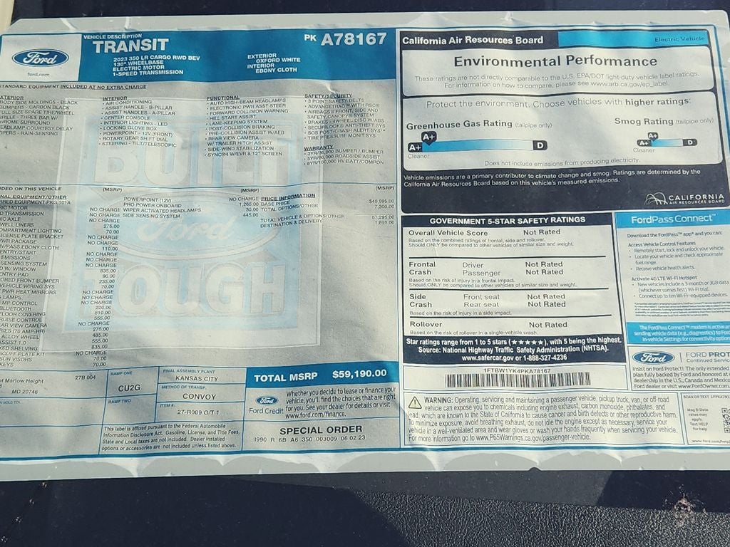 2023 Ford E-Transit Base