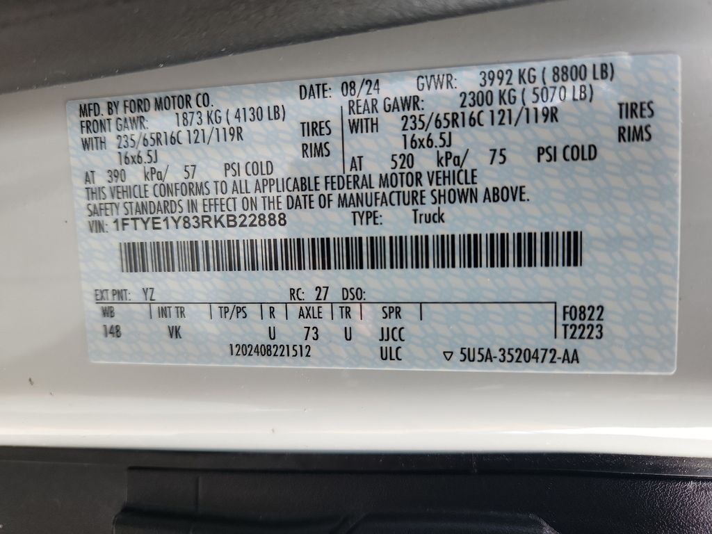 2024 Ford Transit Van Base