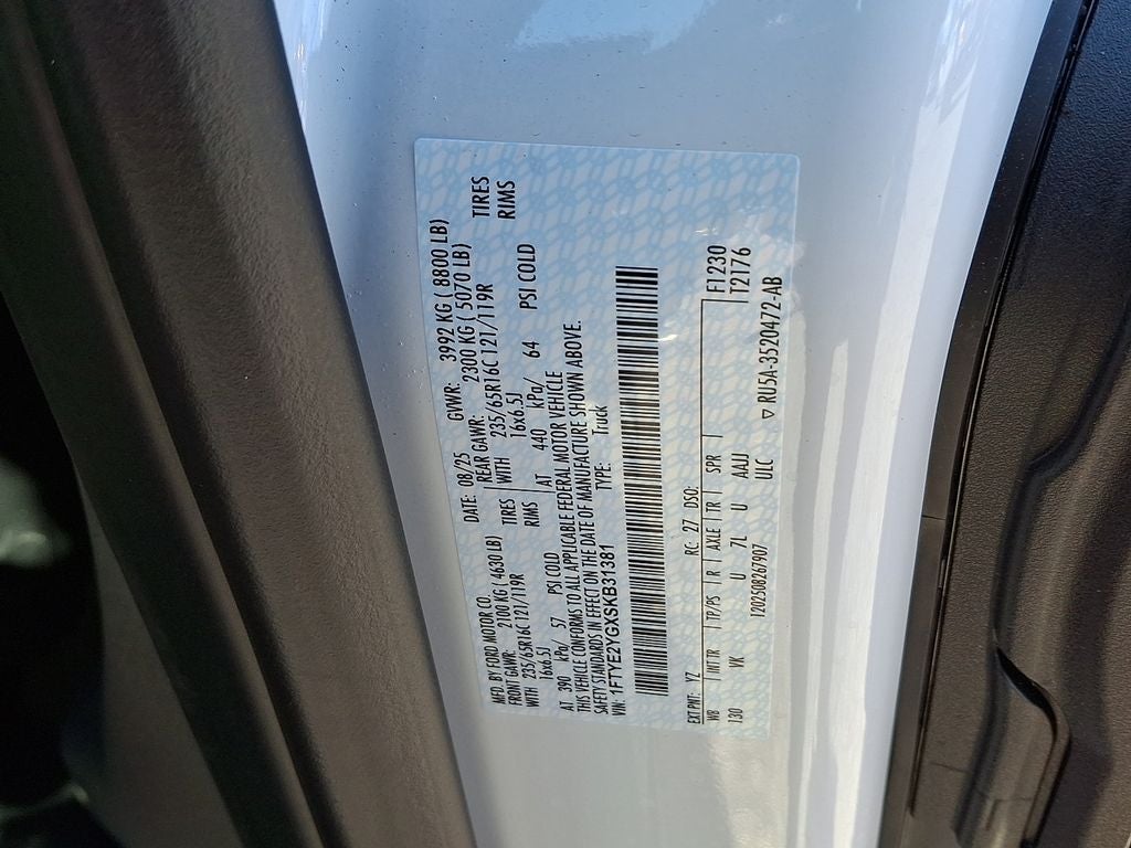 2025 Ford Transit Van Base