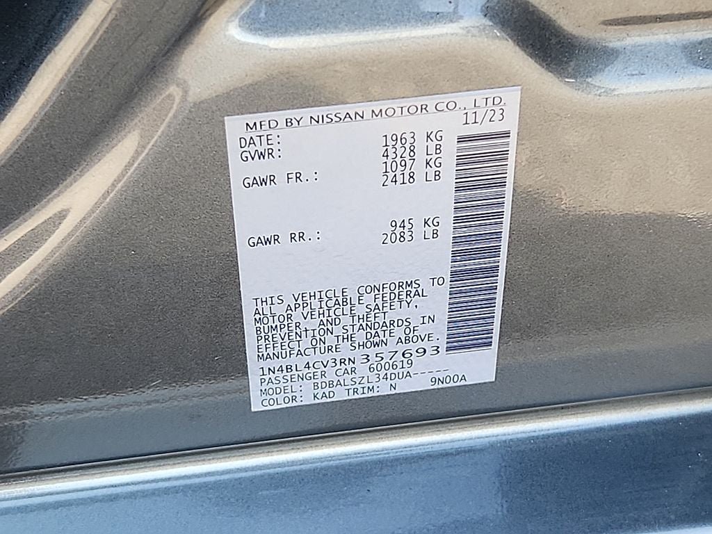 2024 Nissan Altima 2.5 SR