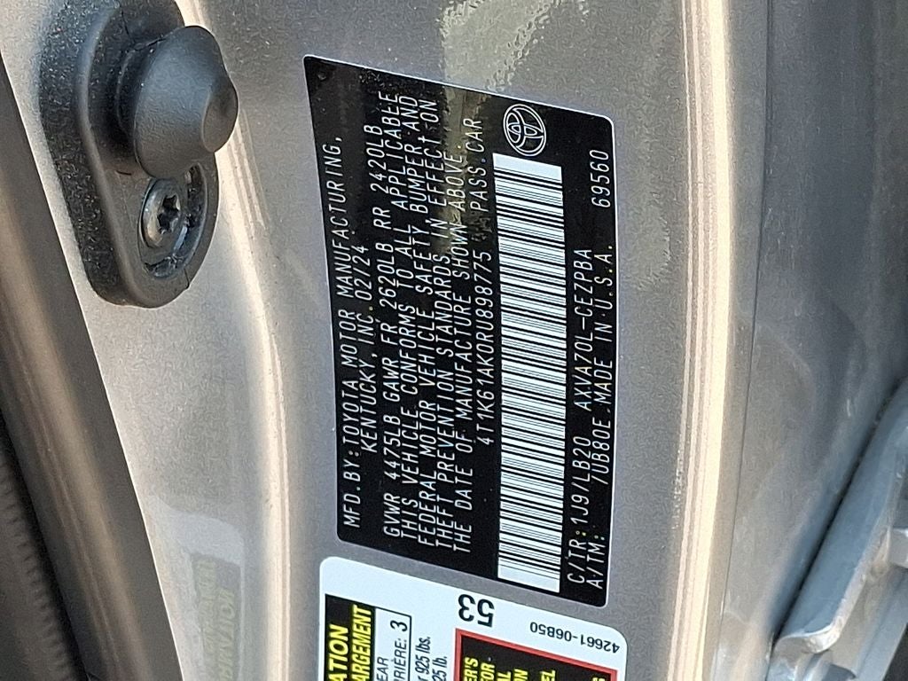 2024 Toyota Camry XSE