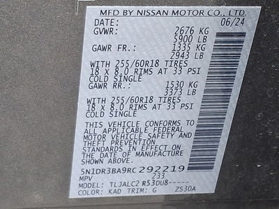 2024 Nissan Pathfinder SV