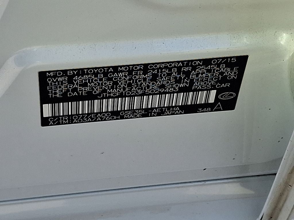 2015 Lexus IS 250 Base