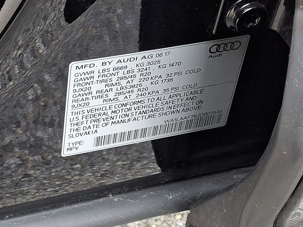 2018 Audi Q7 Premium Plus