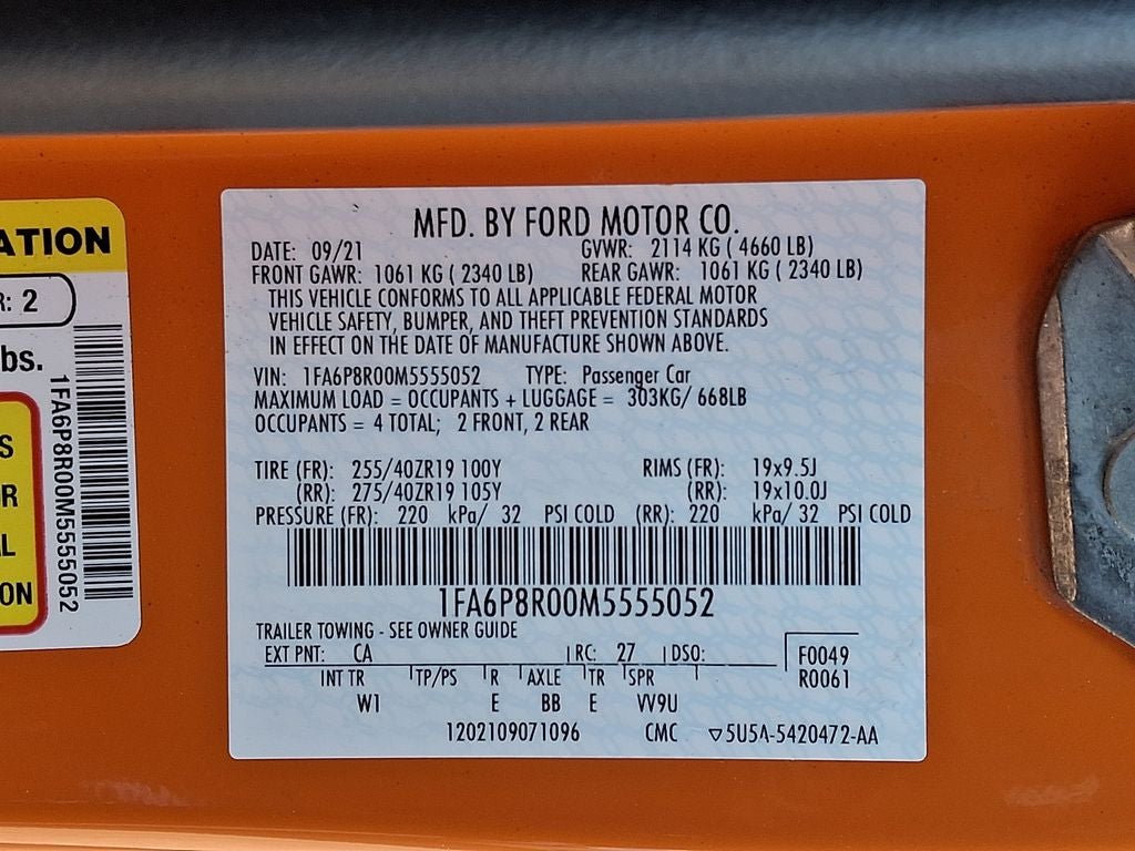 2021 Ford Mustang Mach 1