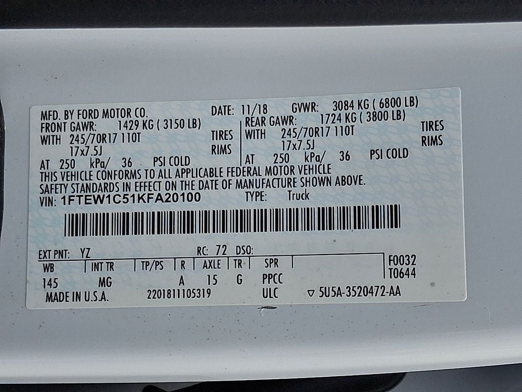 2019 Ford F-150 XLT