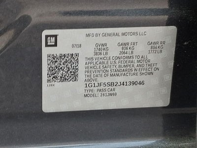 2018 Chevrolet Sonic Premier