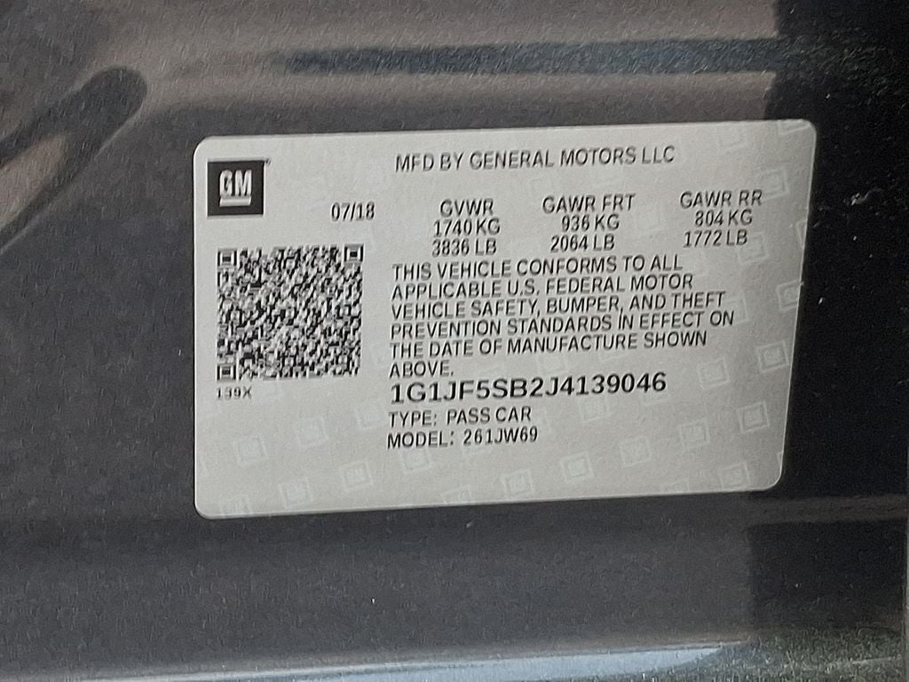 2018 Chevrolet Sonic Premier