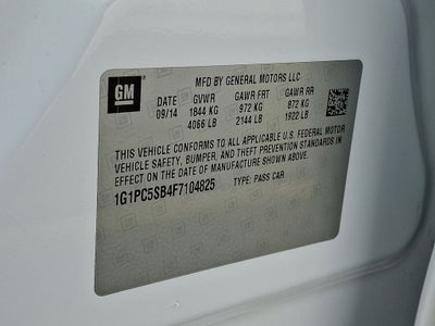 2015 Chevrolet Cruze LT