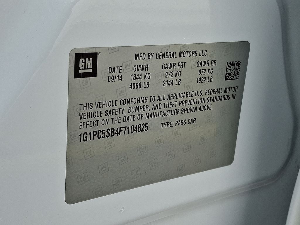 2015 Chevrolet Cruze LT