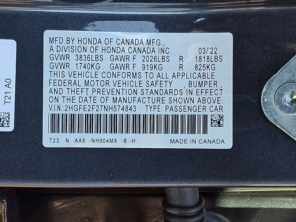 2022 Honda Civic LX