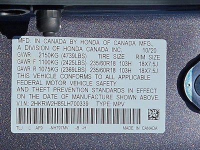 2020 Honda CR-V EX-L
