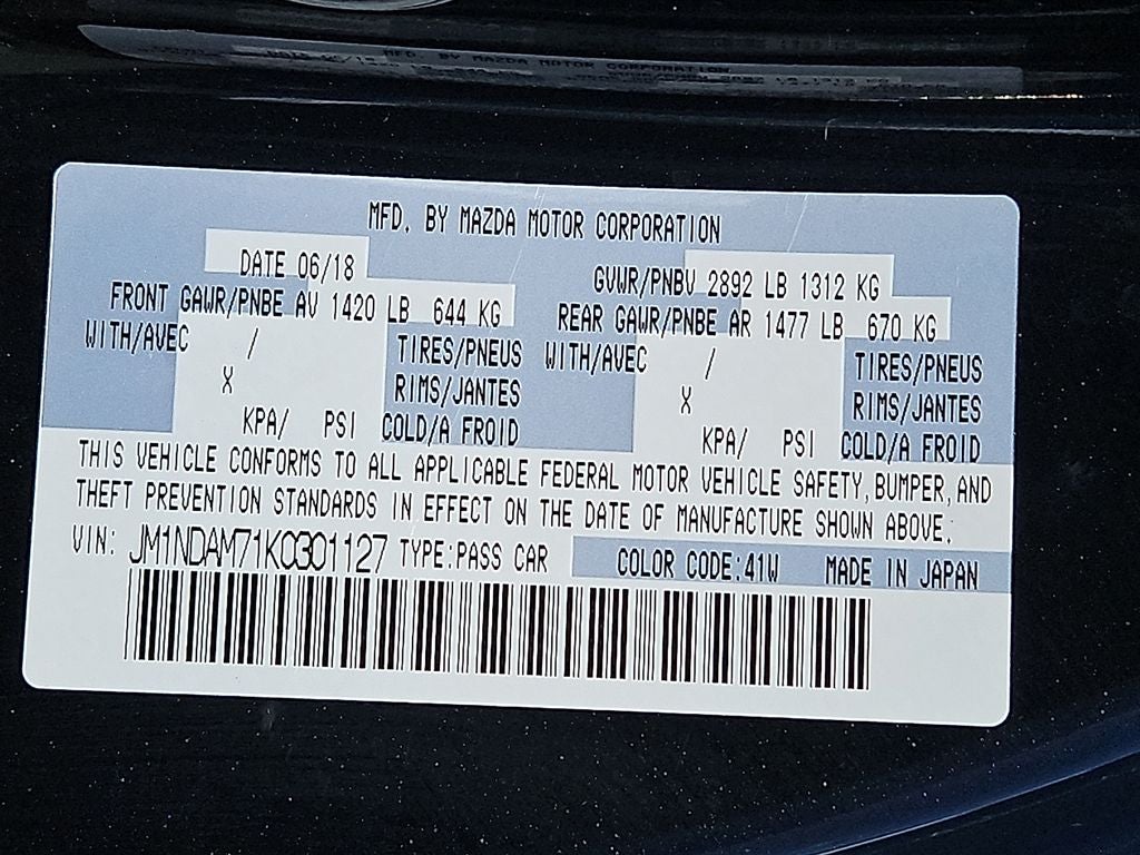 2019 Mazda Mazda MX-5 Miata RF Grand Touring