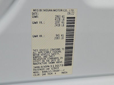 2023 Nissan Altima 2.5 SR
