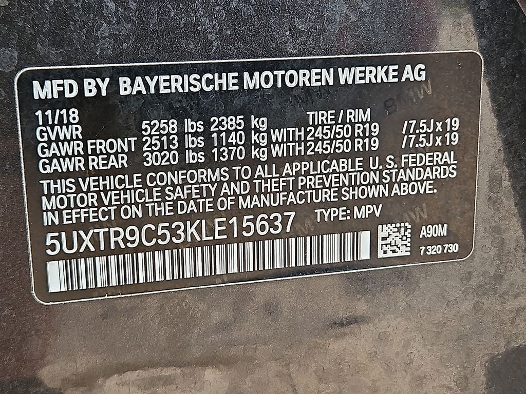 2019 BMW X3 xDrive30i