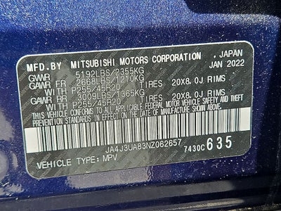 2022 Mitsubishi Outlander Black Edition